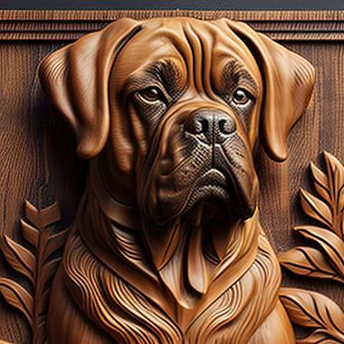 3D model American Mastiff dog (STL)